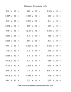 Multiplying Decimals Worksheets - Math Monks