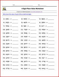 Free Printable Math Worksheets