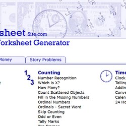 math worksheet site