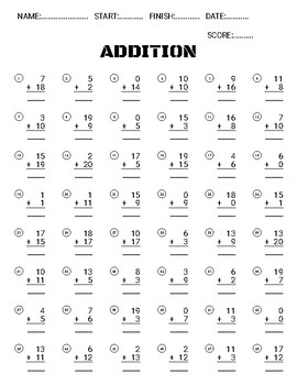 Addition and Subtraction Worksheets Within 20 | 1st Grade Math Facts  2022-2023