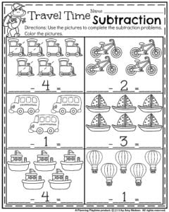 Back to School Kindergarten Worksheets - Planning Playtime