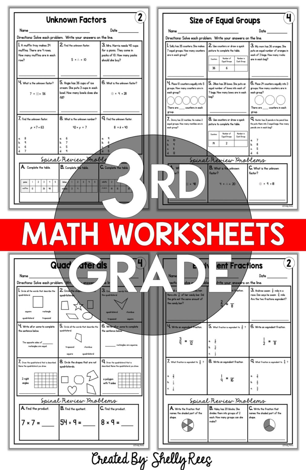 math worksheet to print for 3rd grade