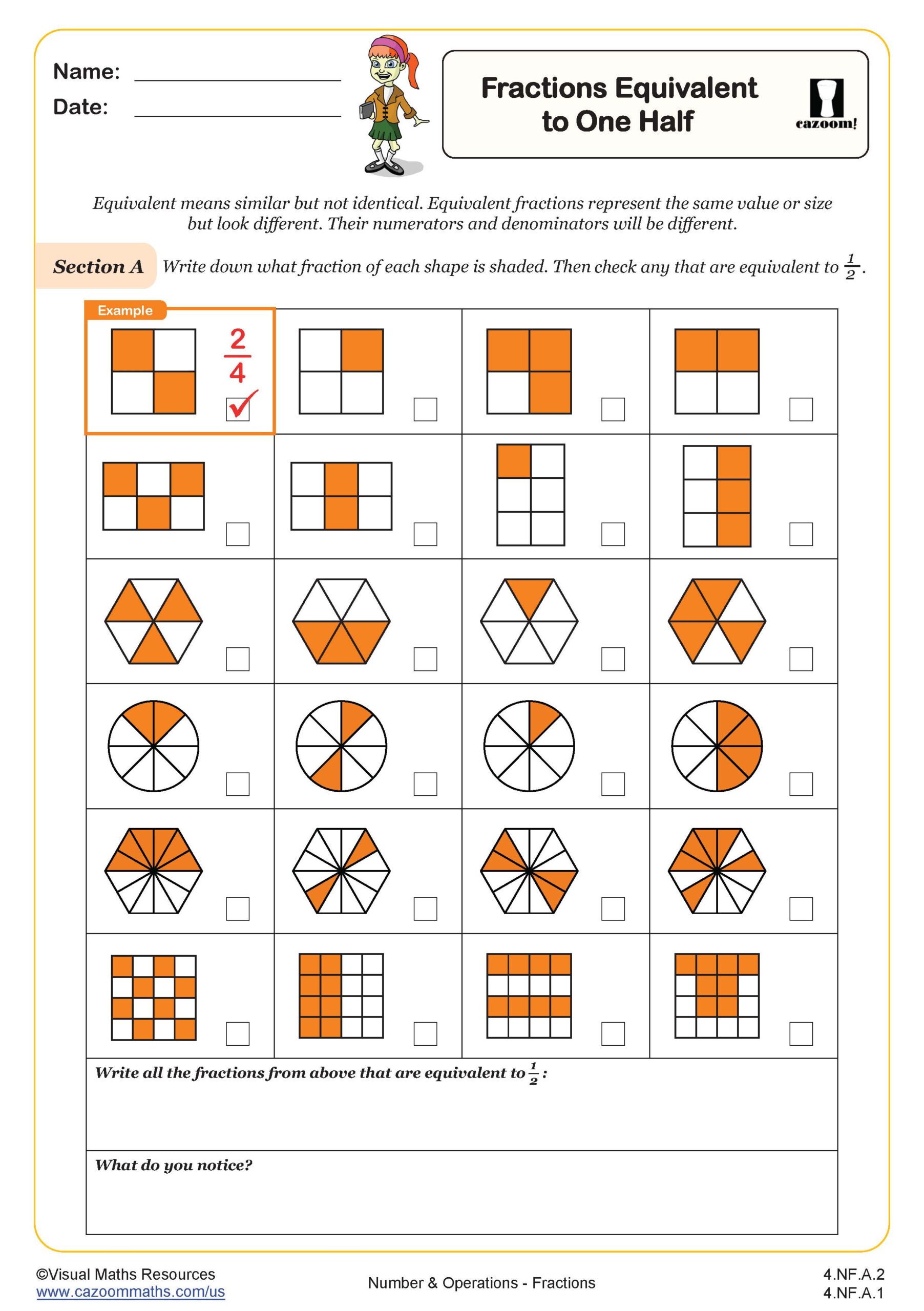 math worksheet with answers