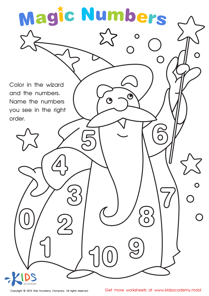 Magic Numbers Worksheet: Printable PDF for Kids