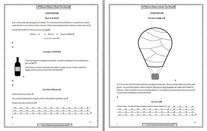 Wizard of Oz Worksheets