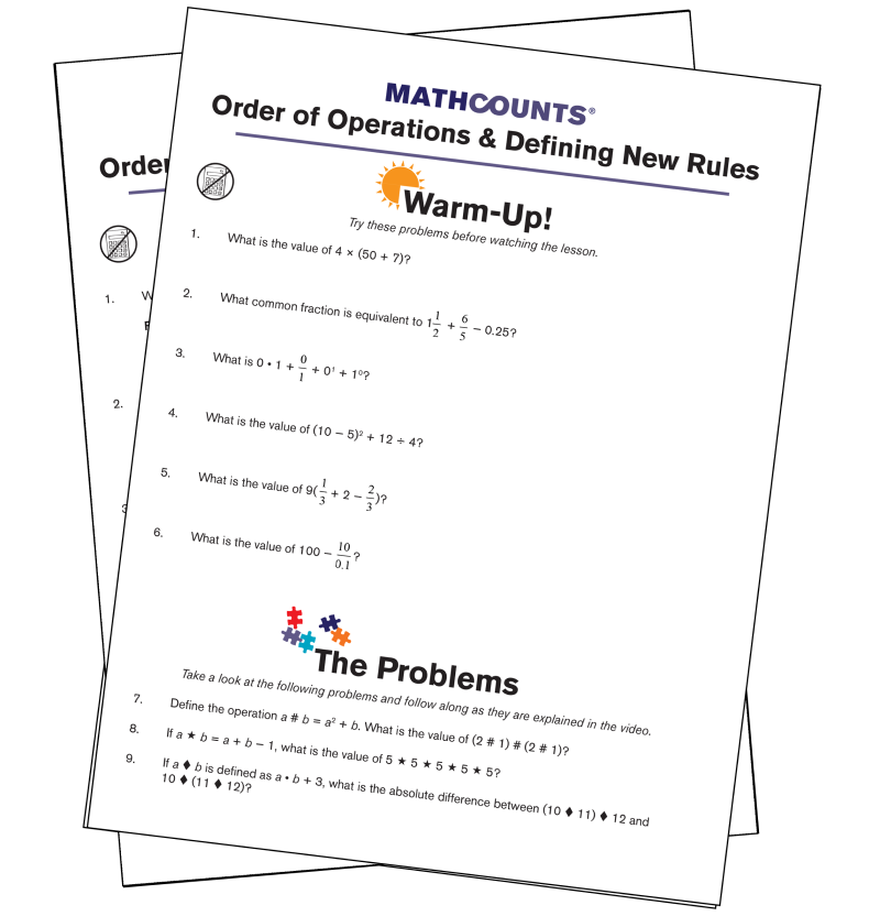 Free Resources for Any Middle School Math Concept MATHCOUNTS