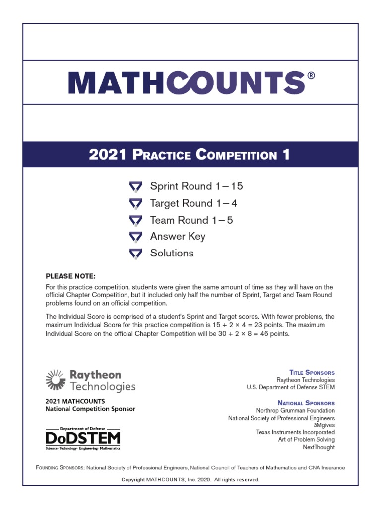 MATHCOUNTS is all about doing math, having fun Bulldog Barker