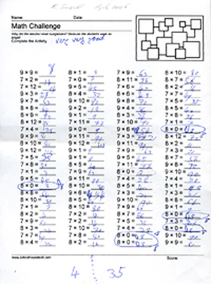 mathematics worksheet online