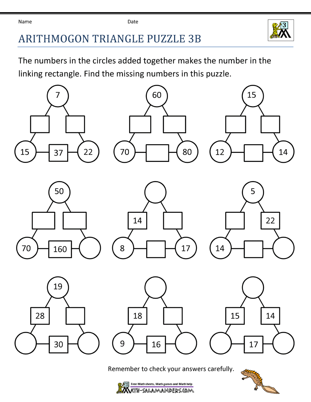 maths puzzles printable year 8