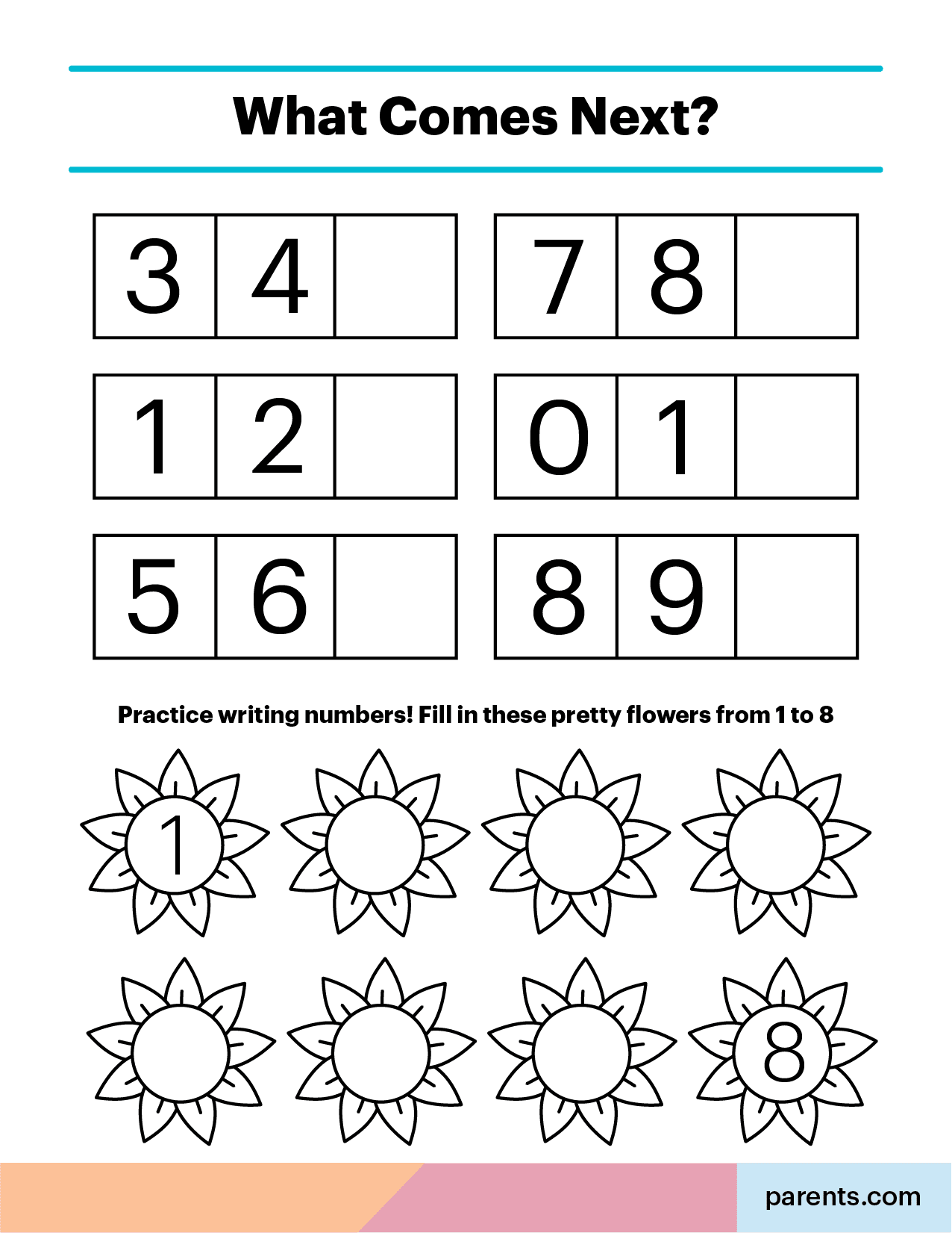 7 Kindergarten Math Worksheets to Print at Home