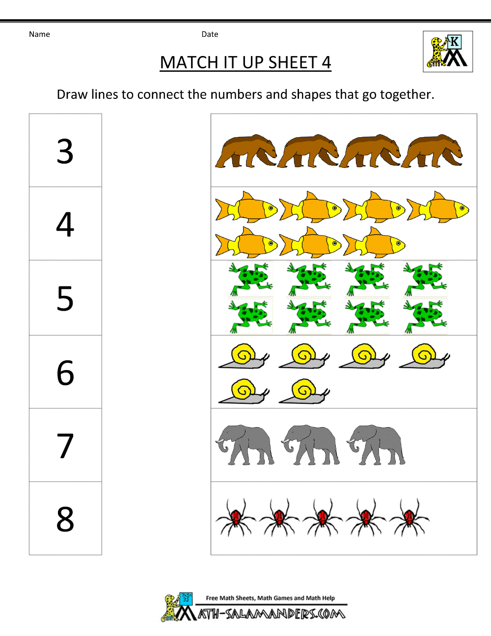 maths worksheet for kindergarten