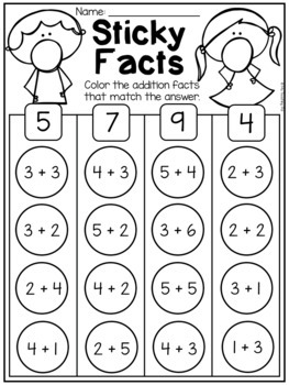 maths worksheet for kindergarten
