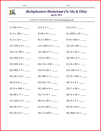 Free Printable Math Worksheets