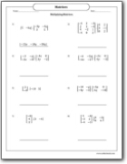 Multiplication of Matrices Worksheets - Worksheets Library