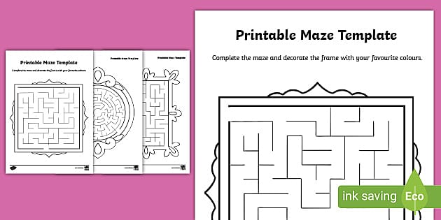 FREE! - Maze Template Activity Pack (Lehrer gemacht)