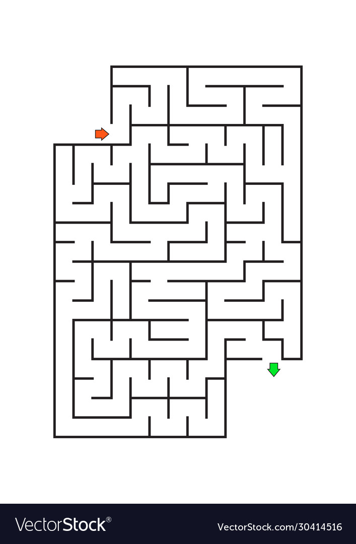 Printable mazes for kids maze games worksheet Vector Image