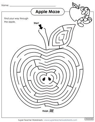 Mazes for Kids - Maze Worksheets