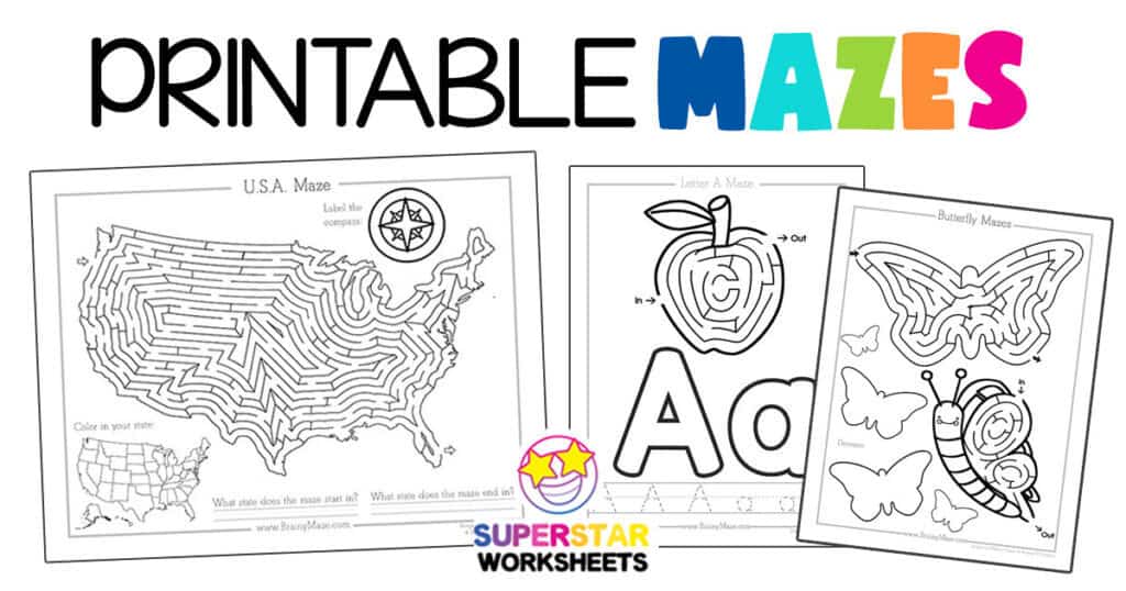 Printable Mazes -Worksheets Library
