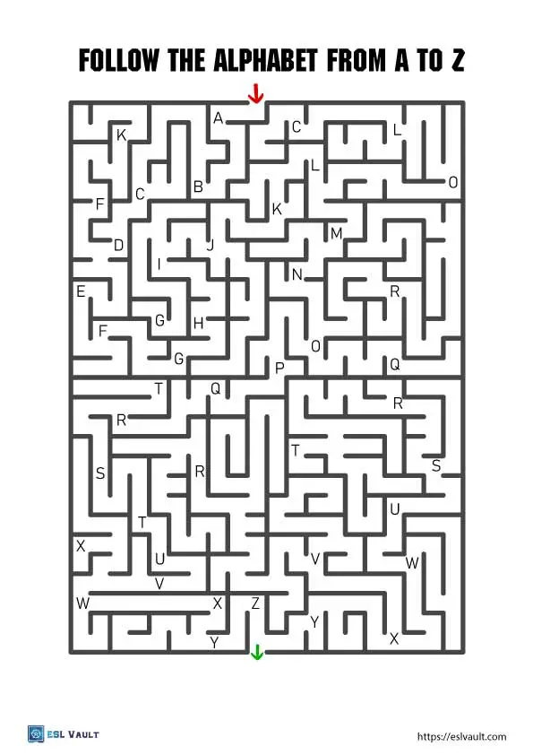 Free printable ESL mazes for kids - ESL Vault