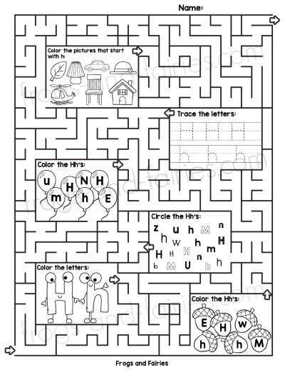 Alphabet Maze Worksheets A-Z