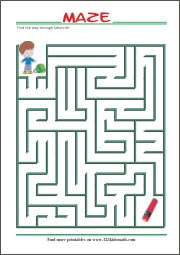 Free printable Mazes for Kids - Easy to Hard - MyHomeSchoolMath