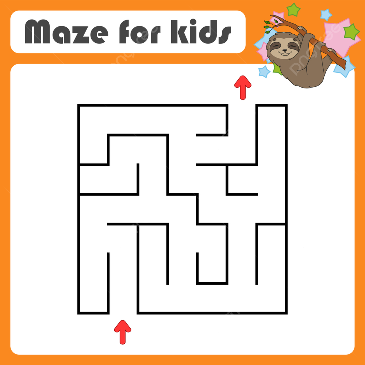 Abstract Maze Worksheet Printable Fairy Template Download on Pngtree