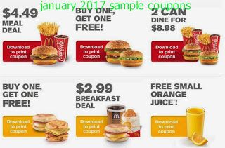 mcdonalds printable coupons 2018 uk