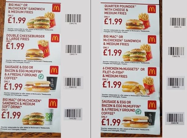mcdonalds printable coupons 2018 uk