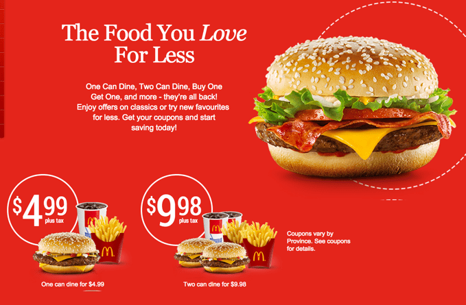 McDonalds Canada NEW Coupons: Ontario, Quebec, Manitoba ...