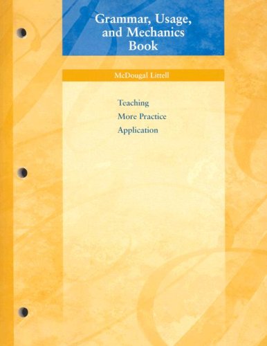 Grammar, Usage, and Mechanics Book: Teaching More Practice ...