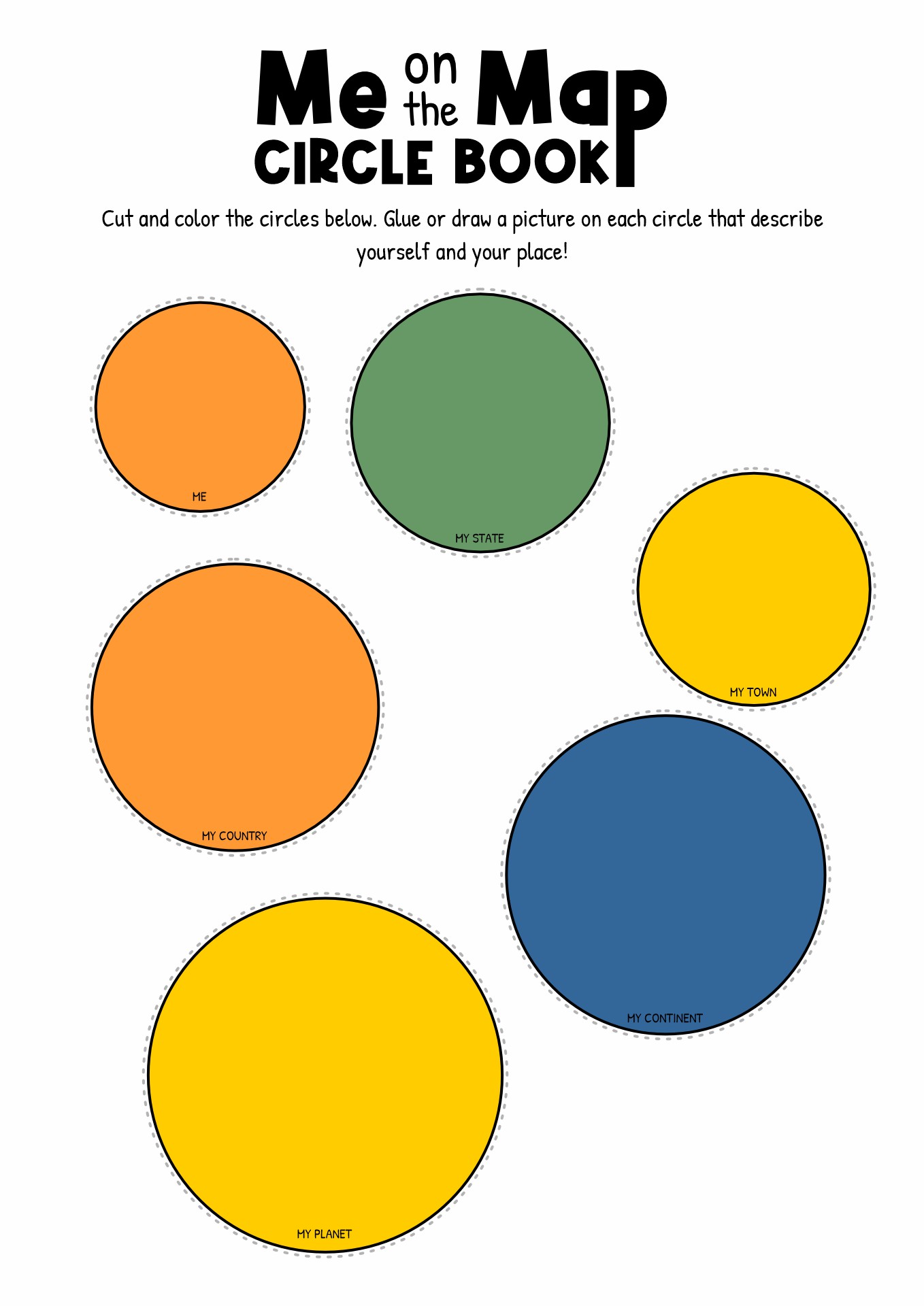 16 Me On The Map Worksheets - Free PDF at worksheeto.com - Worksheets