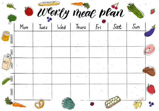 Meal Plan Template Images - Browse 4,244 Stock Photos, Vectors ...