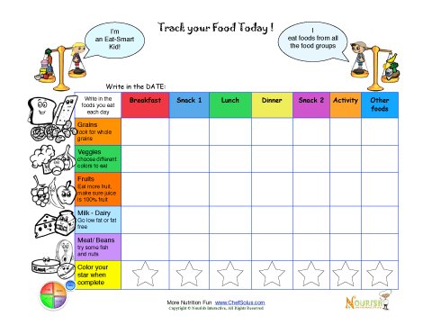 Printable - Write in Food Daily Tracking Sheet
