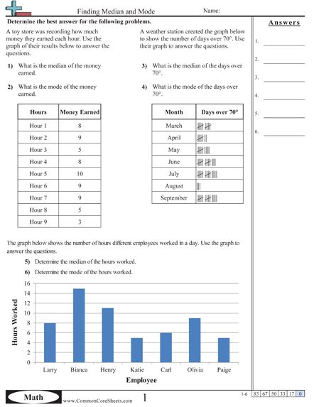 Mean Median Mode Graph Worksheets Free Mean Median Mode Range Quiz