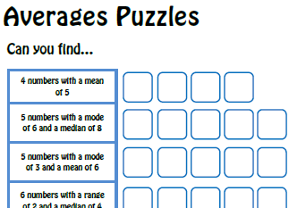 Lesson Plans | Averages: Mean, Median, Mode