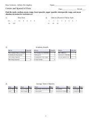 mean median mode worksheet kuta