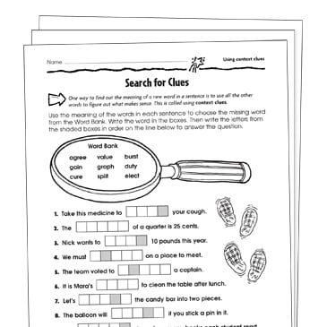 meaning context clues grade 2