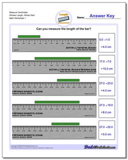 Metric Measurement: Measure Centimeters from Wholes