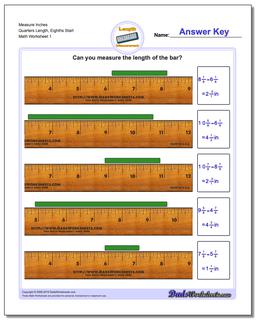 measurement in inches worksheet