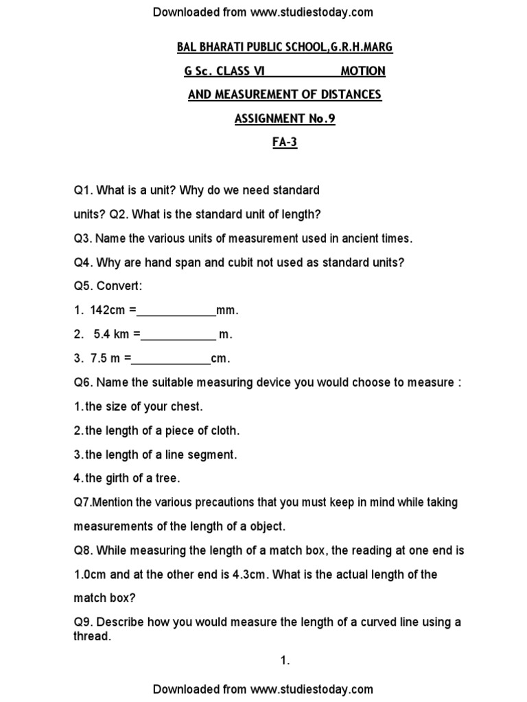 measurement in science worksheet