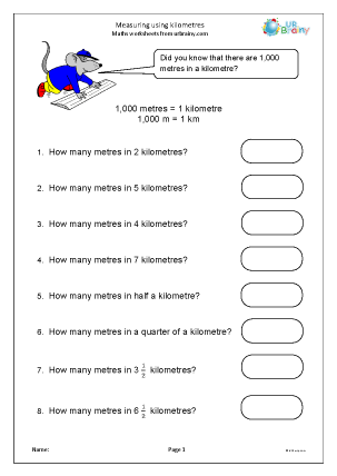 measurement time worksheet