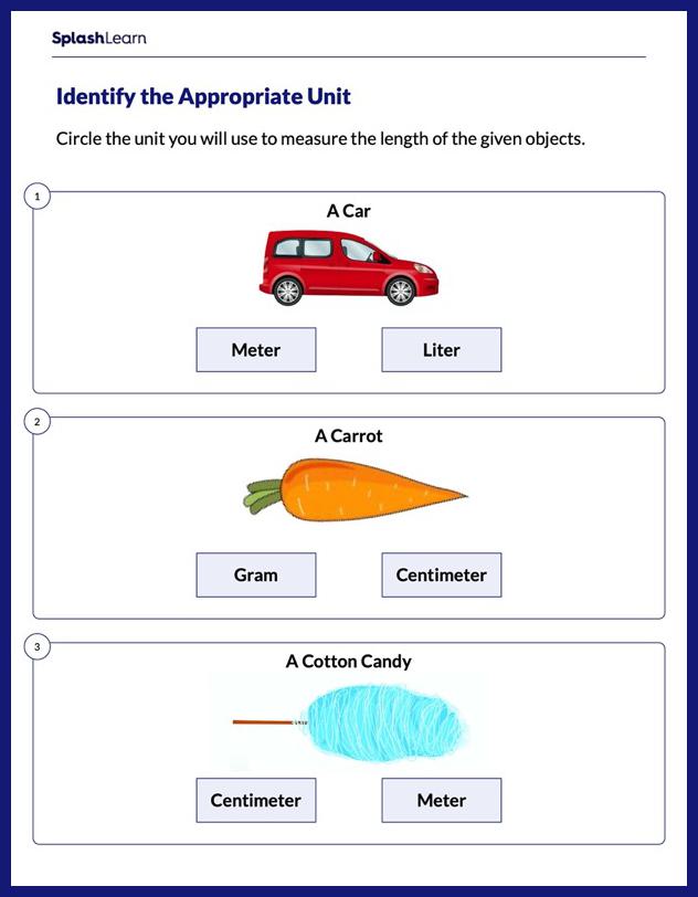 measurement worksheet for 3rd grade