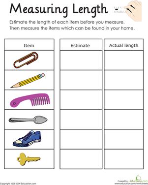 World of Measurement - 1st Grade Worksheets  ...
