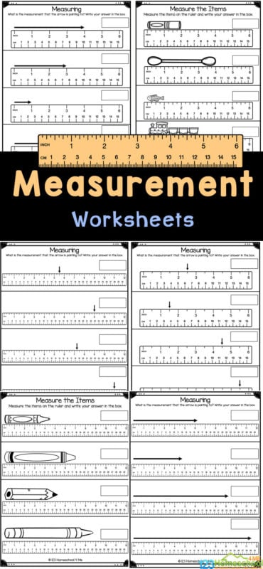 measurement worksheet kindergarten
