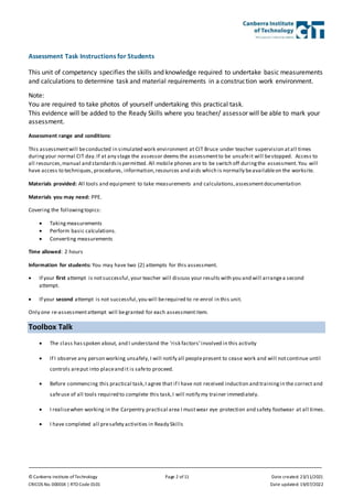 measurements and calculations worksheet