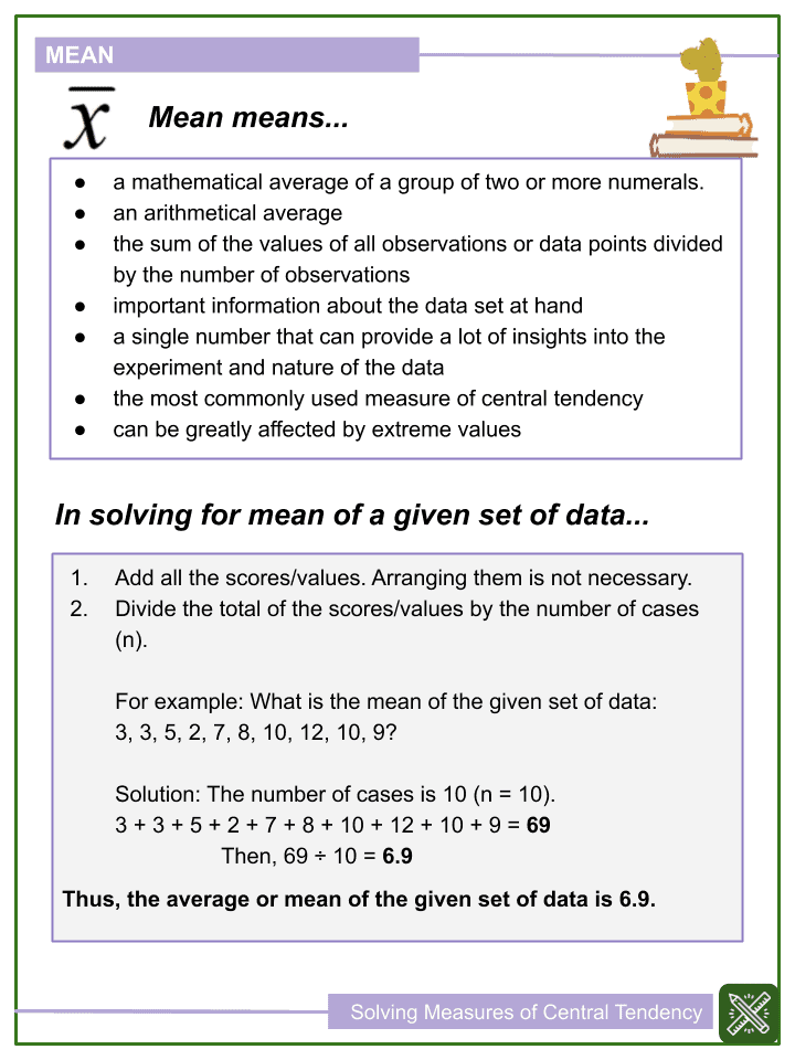 Solving Measures of Central Tendency | Helping with Math