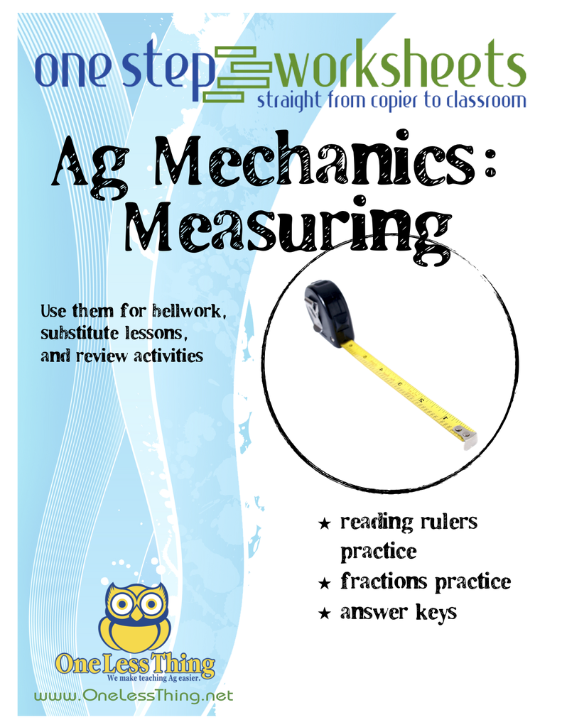 measuring basics worksheet answers