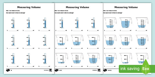 measuring capacity super teacher worksheet