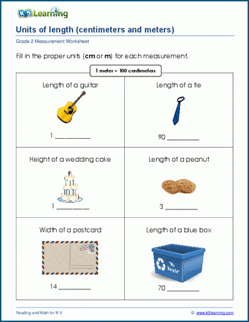 Metric units of length worksheet | Worsheets library