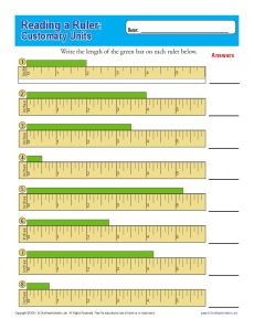 measuring in inches worksheet